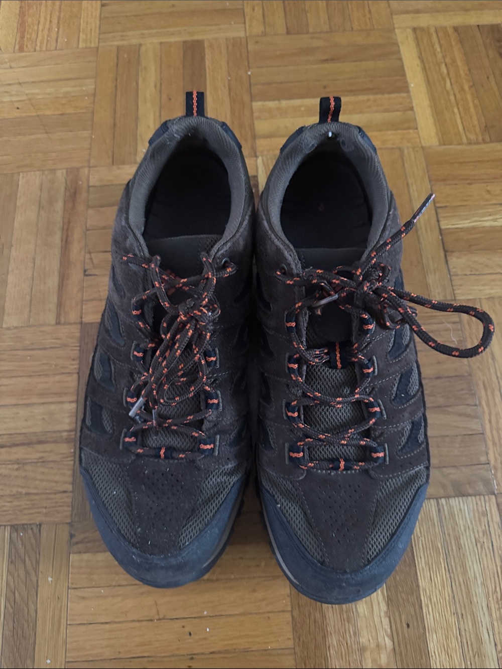 Columbia Brown and Orange Men's Trail Shoes size 12